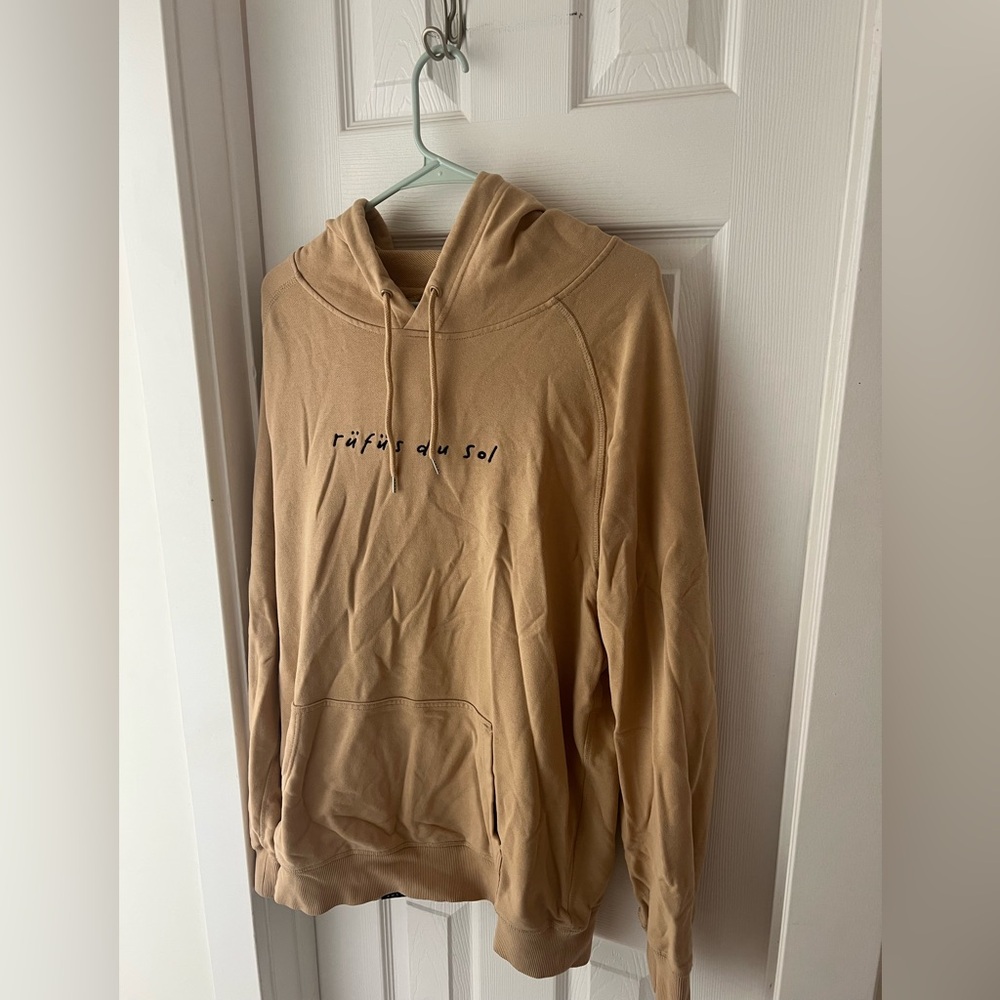 Tan Hoodie Sweater-Rufus Du Sol
